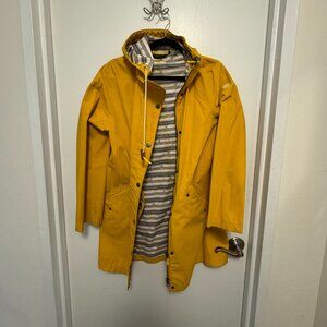 Size 4 Barbour Yellow Spring Rain Jacket